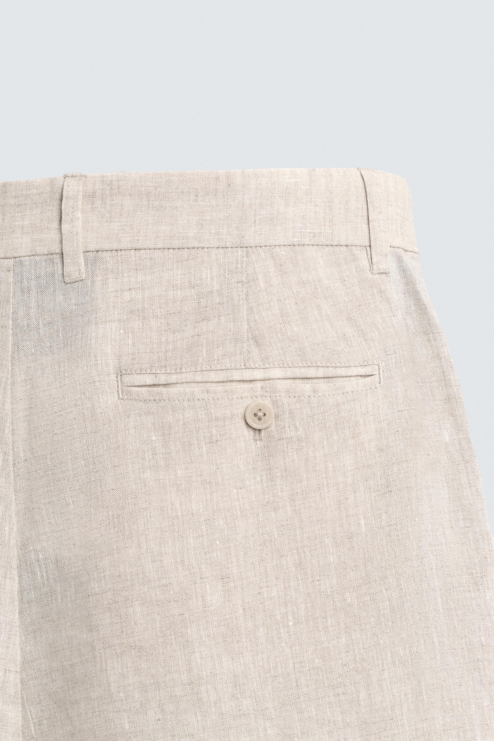 SHORT REGULAR FIT 100% LIN